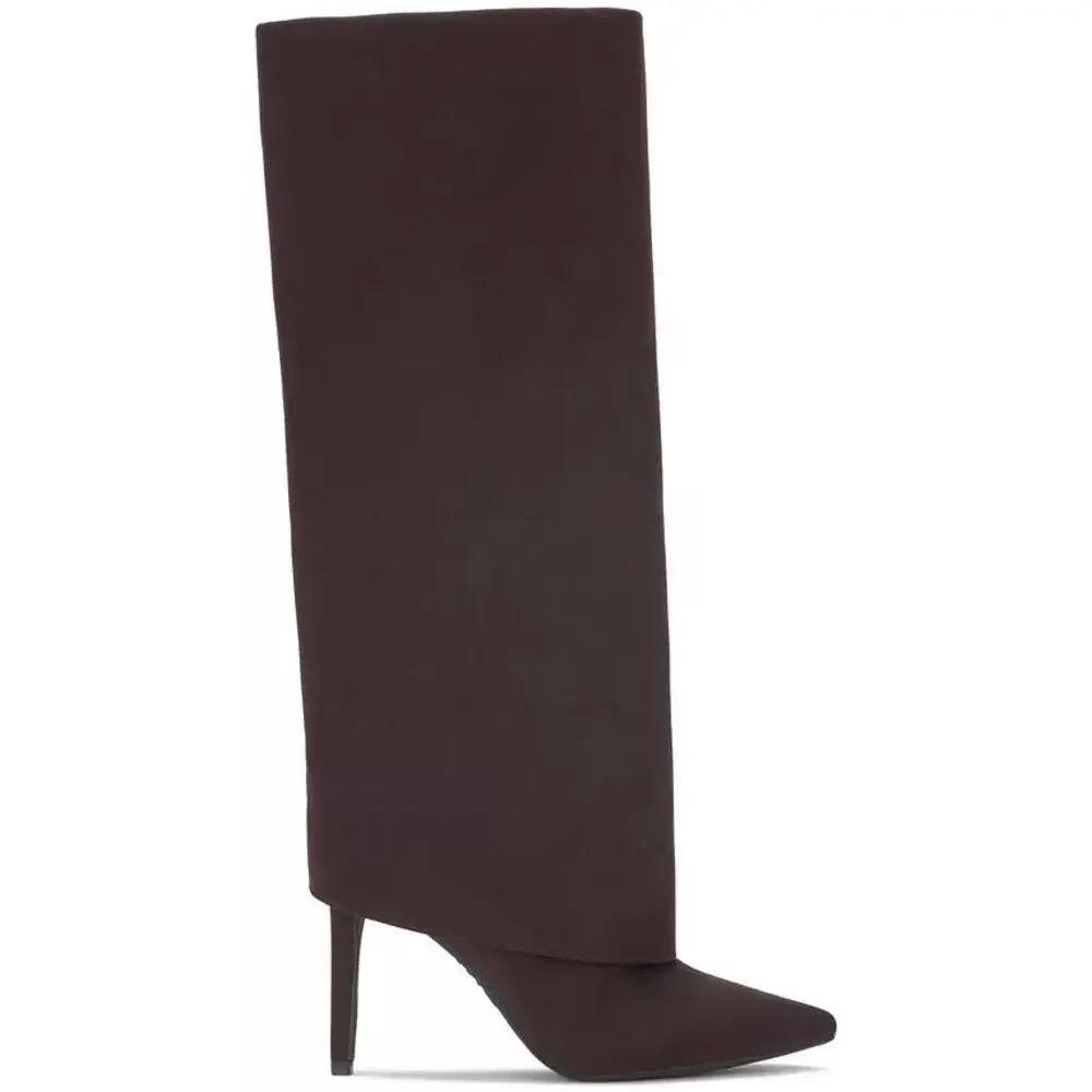 I.N.C. Women's Skylar Cuffed High Boots Size 8.5 WC MSRP $130